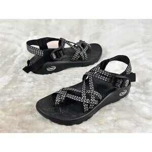 Chaco Women's Black and White Sandals
